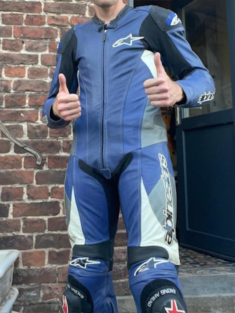 moto combinaison alpinestars 50 t50 bleu 1 pièce, Enlèvement, Combinaison