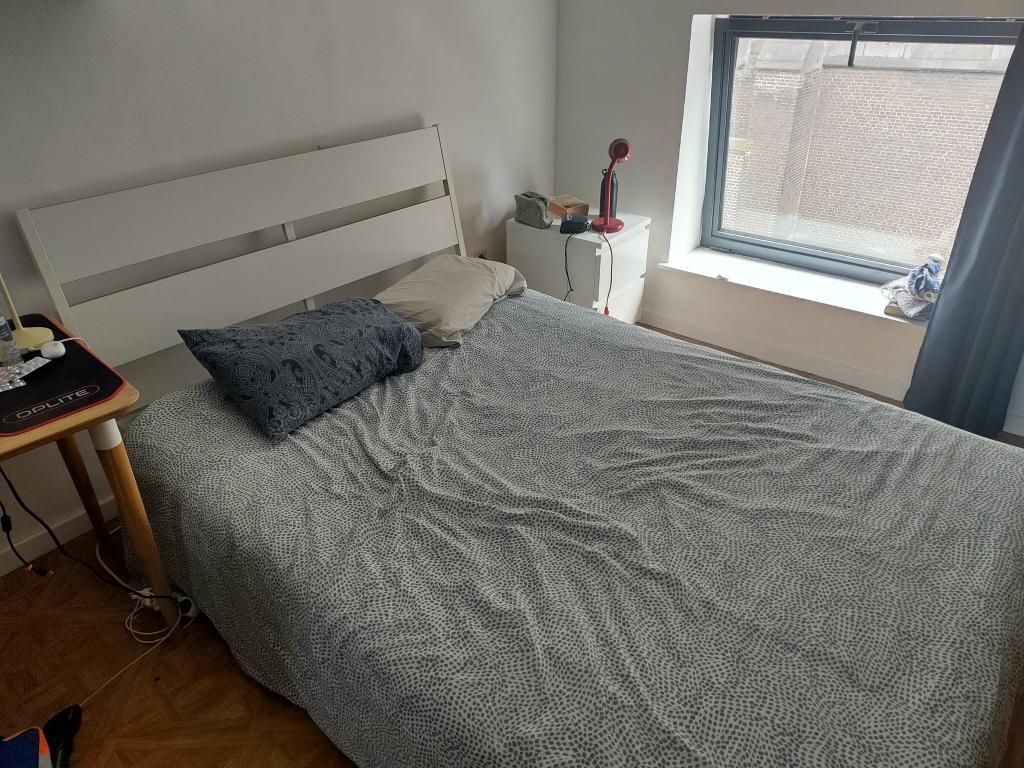 Bed Ikea Trysil 140 x 200 incluis latten, Huis en Inrichting, Ophalen, Gebruikt, Wit, 140 cm