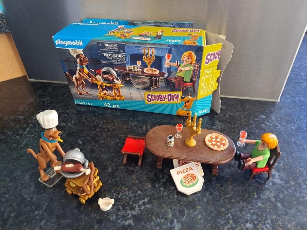 PLAYMOBIL SCOOBY-DOO! Avondmaal met Shaggy - 70363, Kinderen en Baby's, Ophalen, Zo goed als nieuw, Complete set