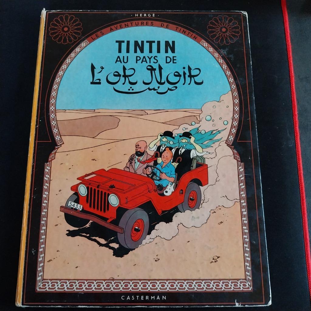 BD TINTIN "AU PAYS DE L OR NOIR" édition 1964, Une BD, Enlèvement, Utilisé, HERGE