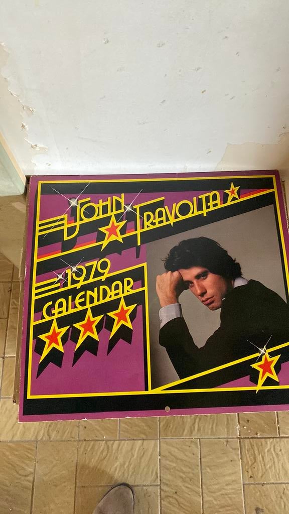 Kalender van john travolta, Cd's en Dvd's, Ophalen of Verzenden, Zo goed als nieuw