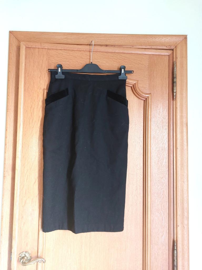 Jupe noire taille 34 - doublée, Enlèvement ou Envoi, Taille 34 (XS) ou plus petite, Porté, Penney