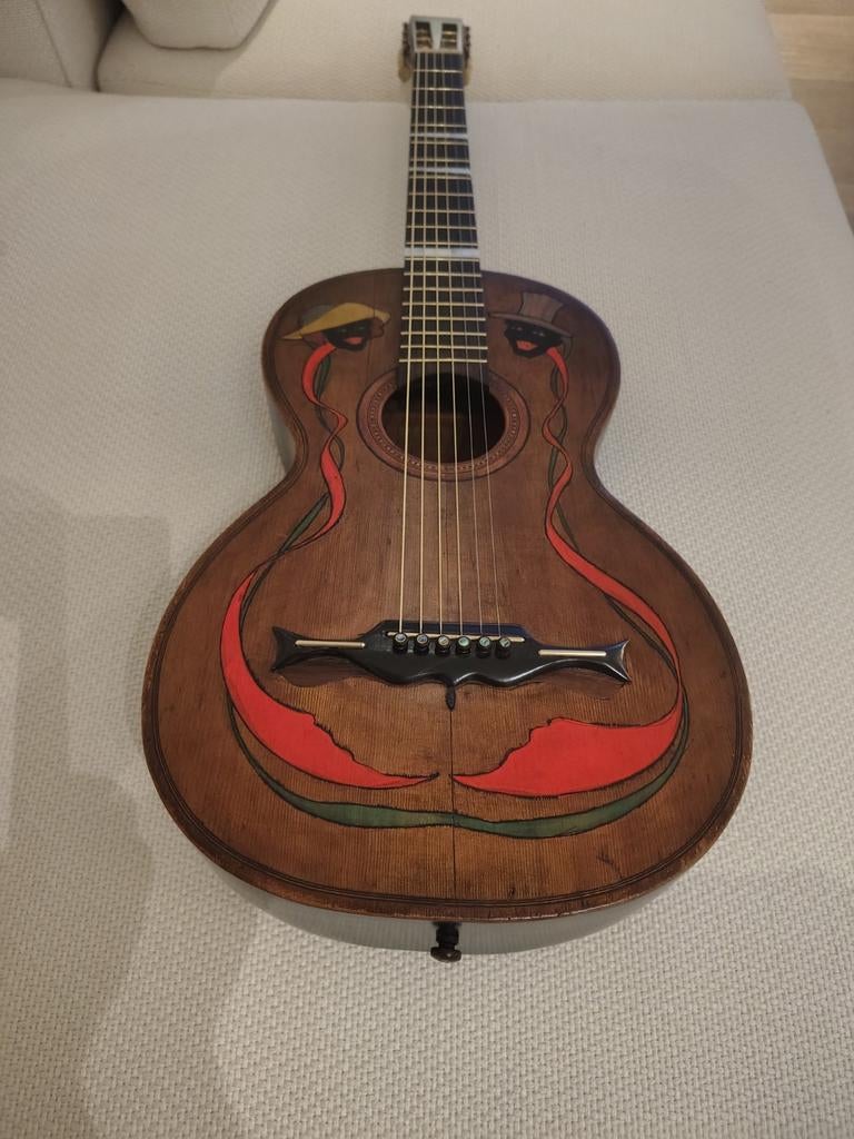 Romantische parlor akoustische gitaar 1890/1900, Enlèvement ou Envoi