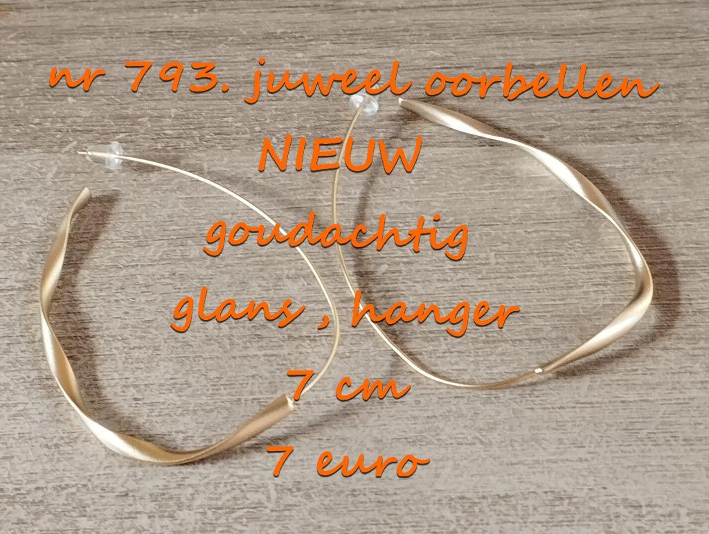 793. Juweel : oorbellen , NIEUW , verzending inbegrepen, Overige materialen, Hangers, Verzenden, Nieuw