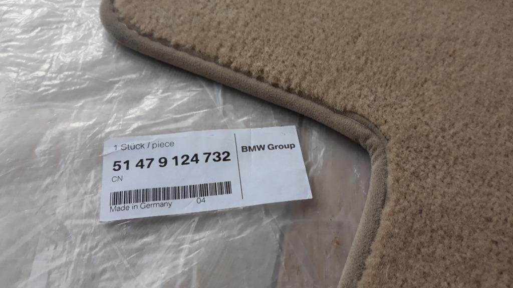 BMW 7 F01 F04 luxe dikke vloermatten Beige 51479124732, Auto-onderdelen, Ophalen of Verzenden, Nieuw, BMW