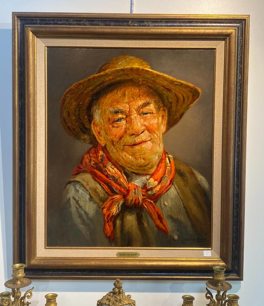 Schilderij Karel De Bauw, Antiquités & Art, Art | Peinture | Classique, Enlèvement