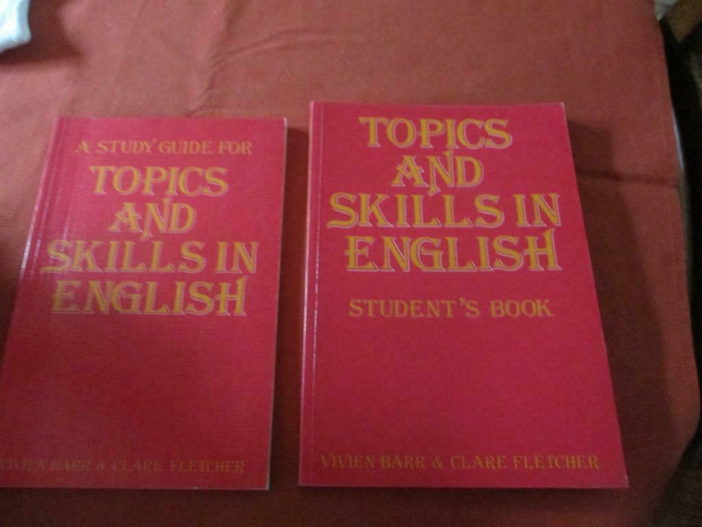 "TOPICS AND SKILLS IN ENGLISH". STUDENT'S BOOK + STUDY GUIDE, Enlèvement ou Envoi, Comme neuf, Secondaire, Anglais