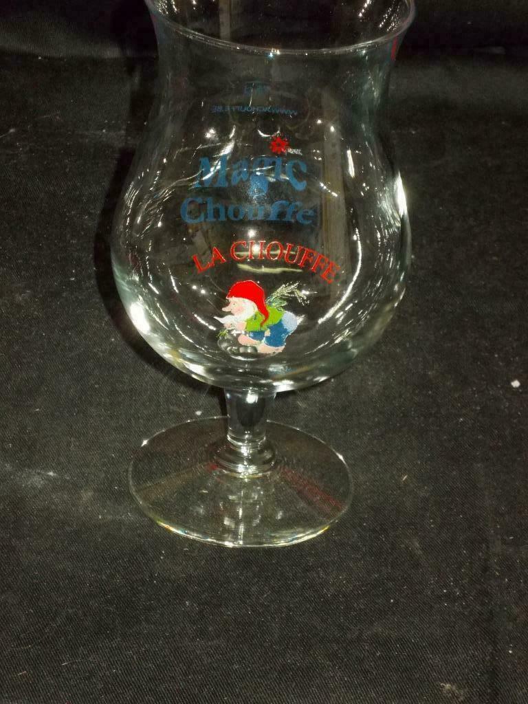 Bierglas.La Chouffe.D'Achouffe.Magic Chouffe. D 122, Verzamelen, Ophalen of Verzenden, Gebruikt, Glas of Glazen, Overige merken