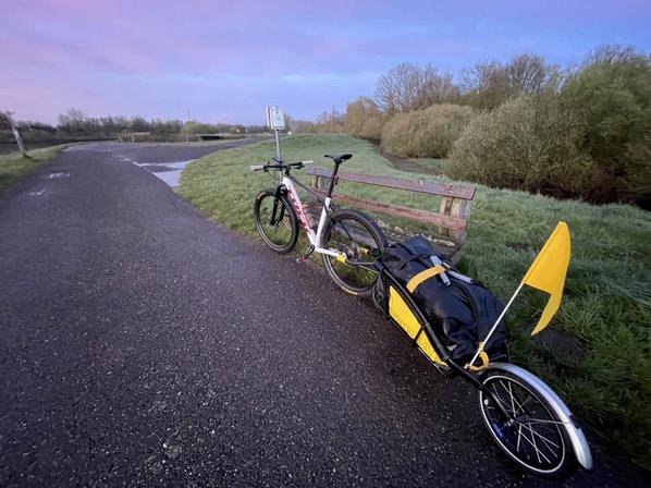 bikepack trailer te huur - TOPEAK 65l, Ophalen, Zo goed als nieuw, Overige merken
