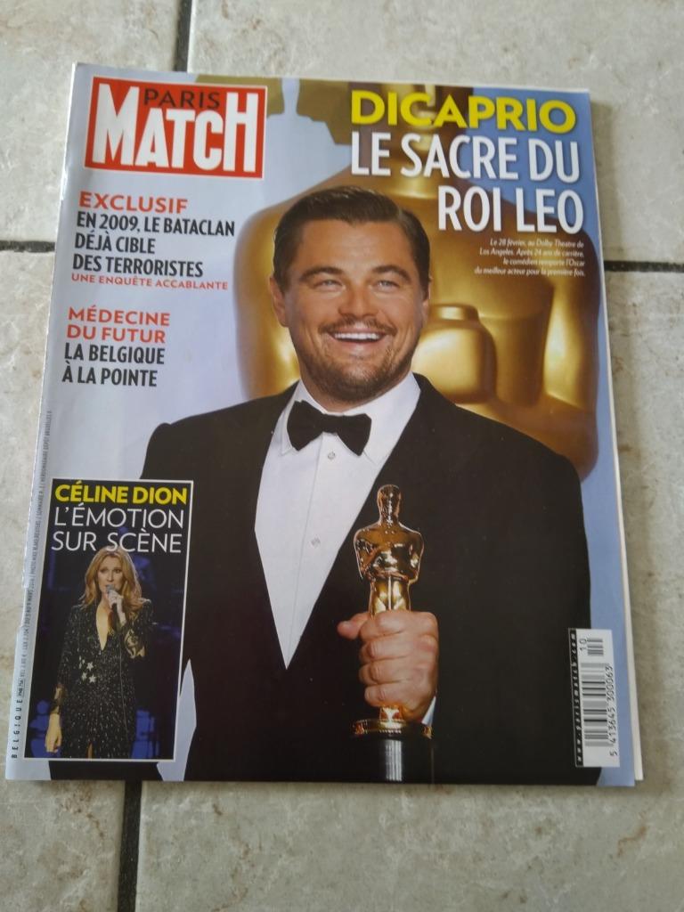 Paris Match 2016 - Leonardo DiCaprio-Céline Dion, Boeken, Ophalen of Verzenden