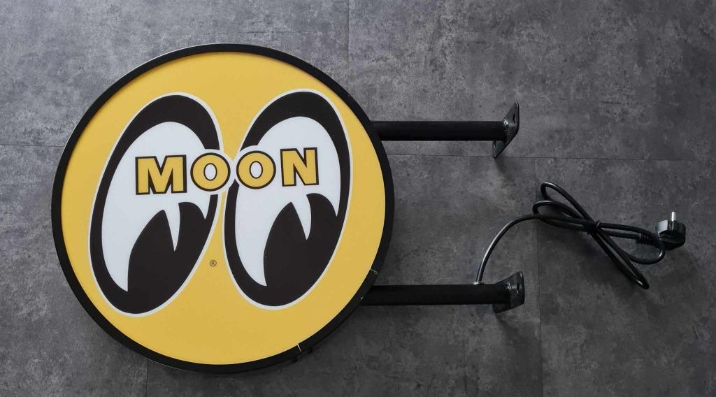 Moon eyes dubbelzijdige USA reclame decoratie verlichting, Collections, Marques & Objets publicitaires, Enlèvement ou Envoi, Neuf