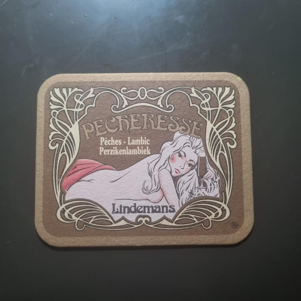 Sous Bock Lindemans (modèle 6), Verzamelen, Ophalen of Verzenden, Gebruikt, Viltje(s), Overige merken