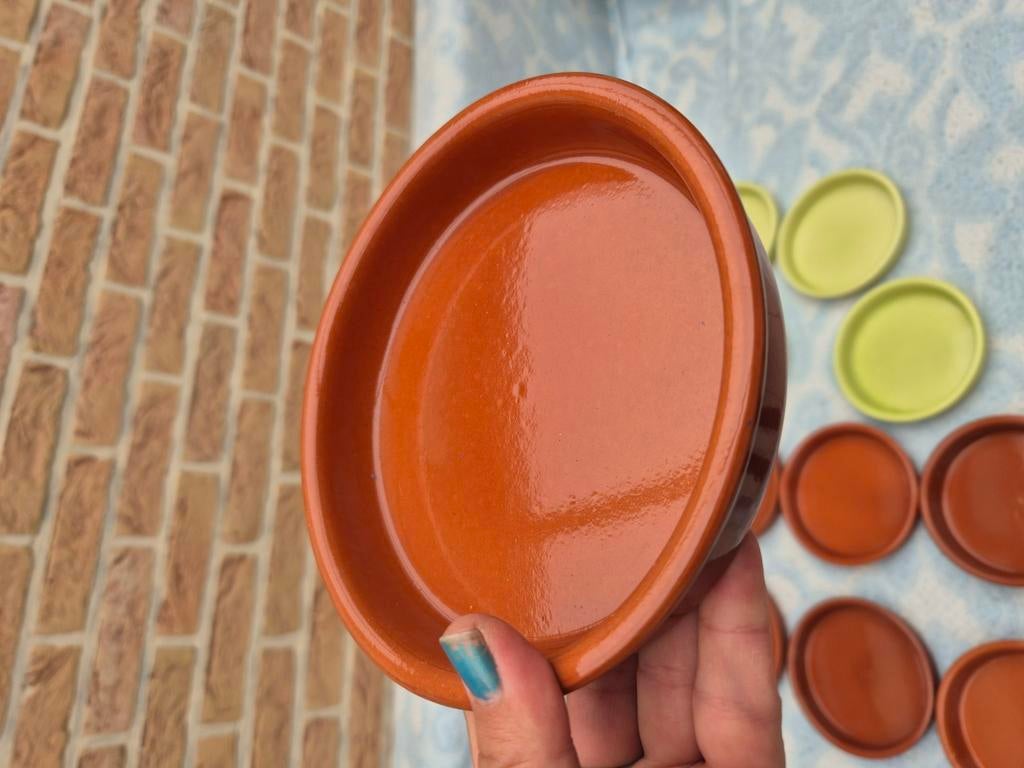Vuurvaste terracotta ovenschotels/ tapas kommen 11 st, Ophalen of Verzenden