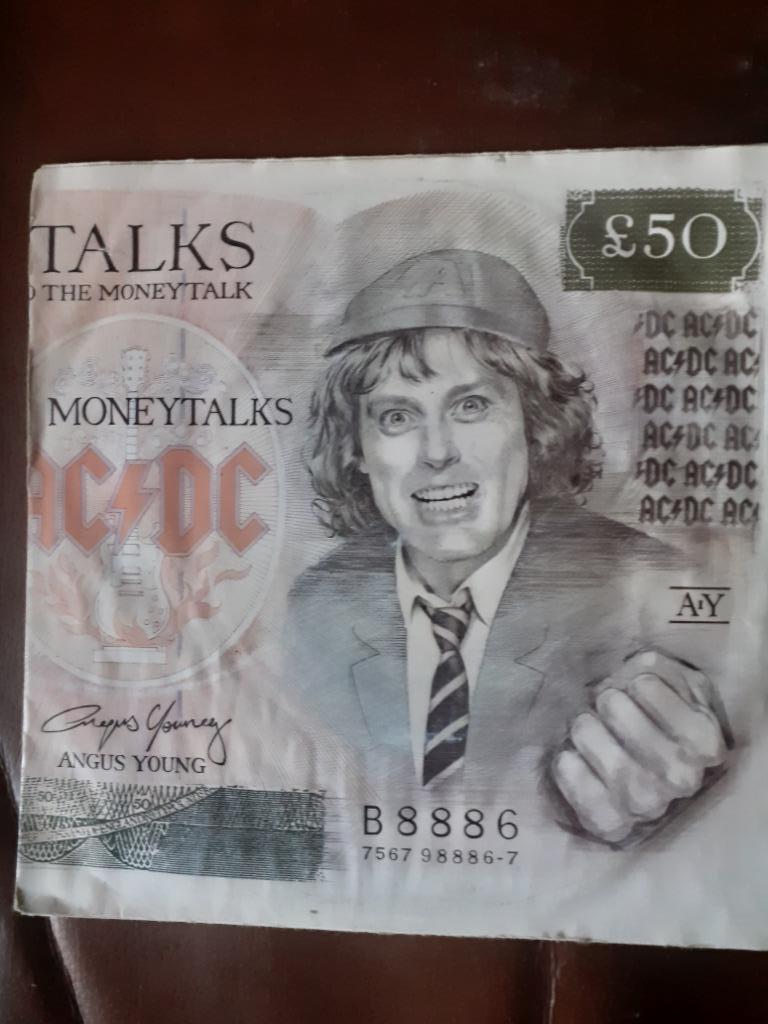 45T AC-DC : Moneytalks, Cd's en Dvd's, Vinyl Singles, Ophalen of Verzenden