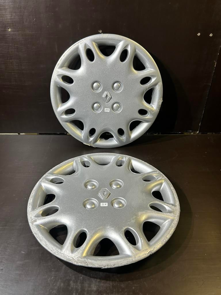 2 enjoliveurs Renault clio twingo kangoo 14", Utilisé
