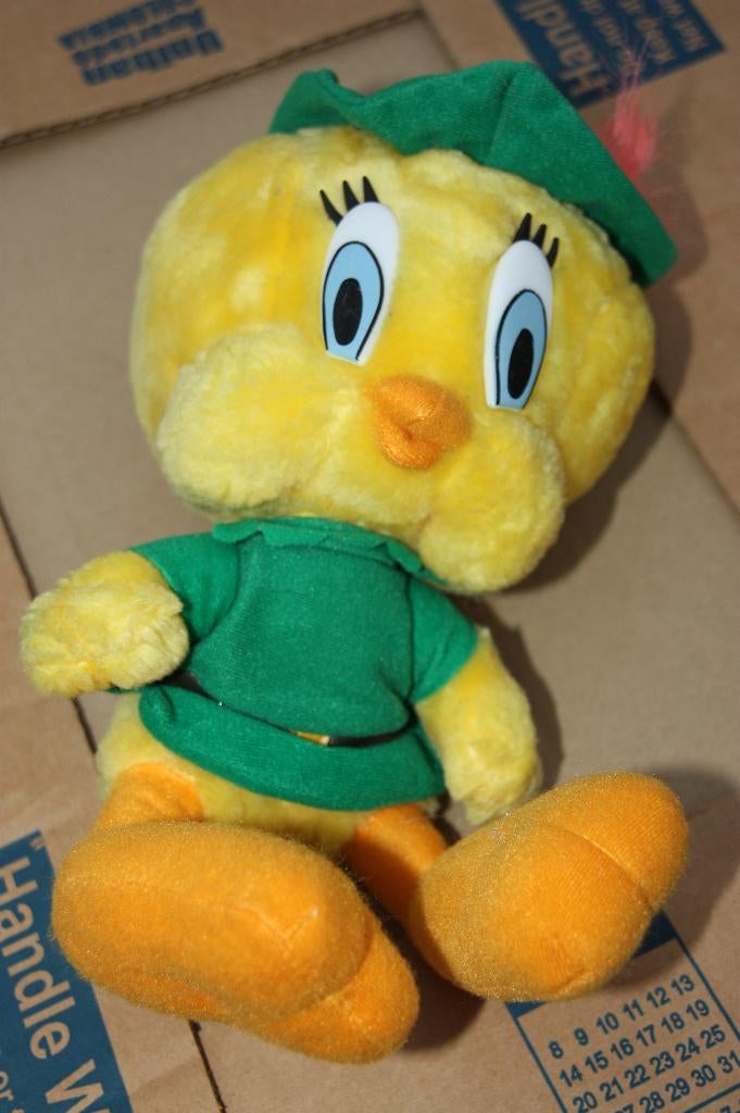 TWEETY met ROBIN HOOD hoedje (knuffeldier), Enlèvement ou Envoi, Autres personnages, Comme neuf, Peluche