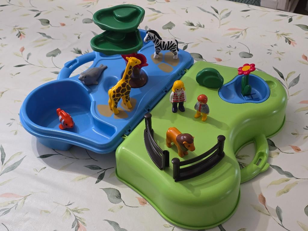 Playmobil meeneem dierentuin met waterpartij, Kinderen en Baby's, Speelgoed | Playmobil, Gebruikt, Ophalen