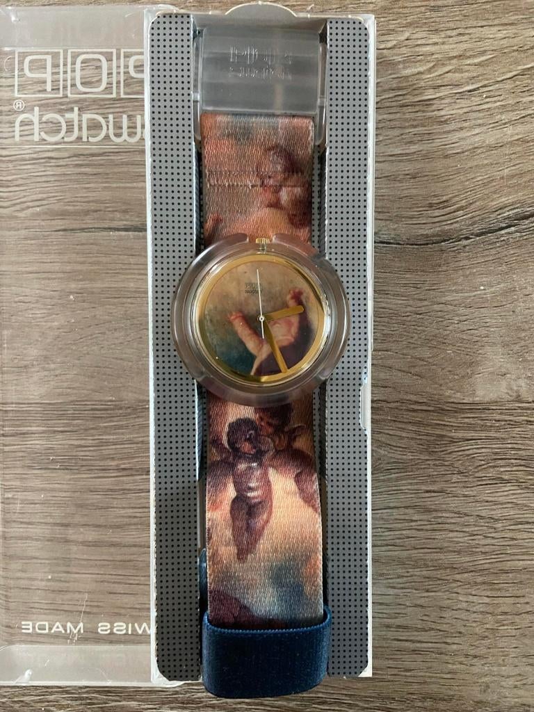 Exclusief Swatch horloge Vivienne Westwood., Handtassen en Accessoires, Horloges | Dames, Nieuw, Polshorloge, Swatch, Kunststof