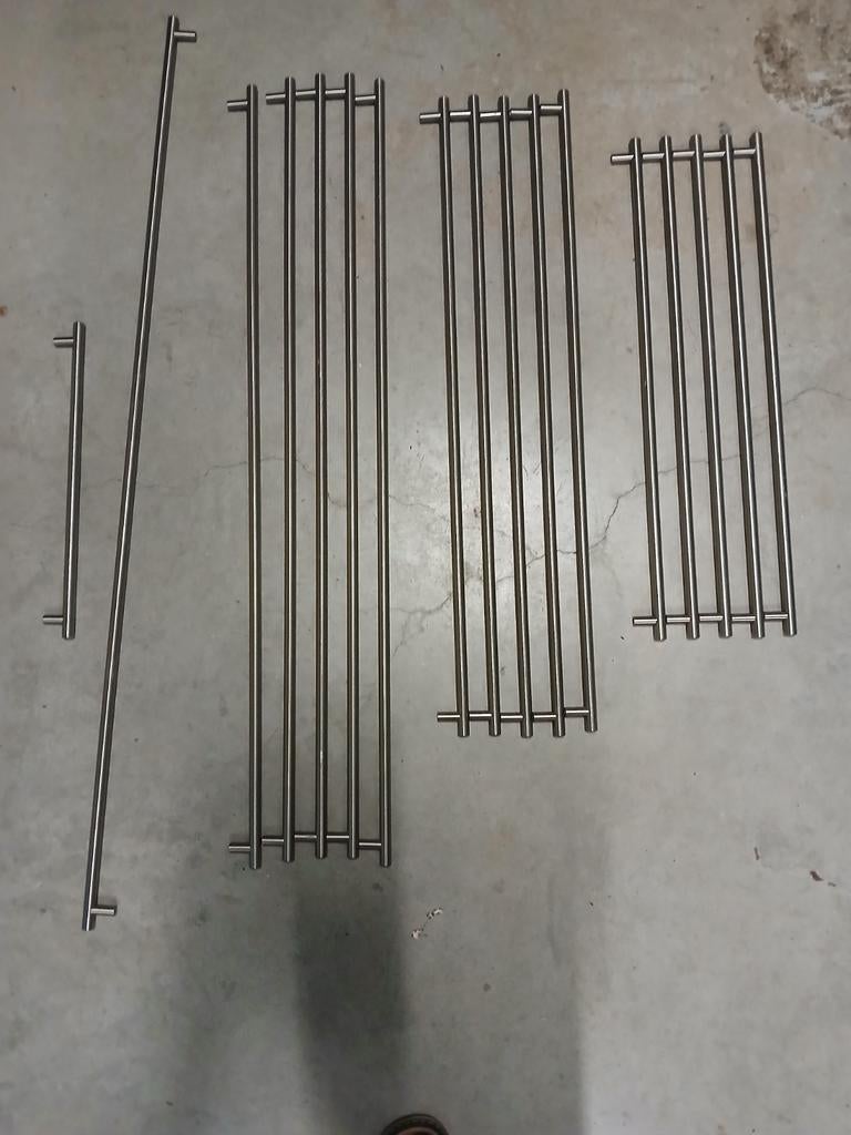 Inox handgrepen, Doe-het-zelf en Bouw, Metalen, Ophalen, Zo goed als nieuw