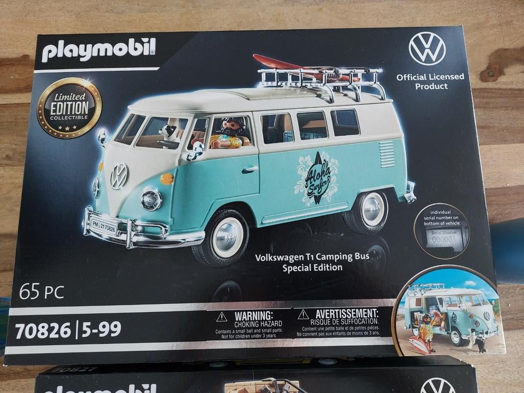 ser playmobil limited edition vw kever vw bus, Ophalen of Verzenden, Nieuw