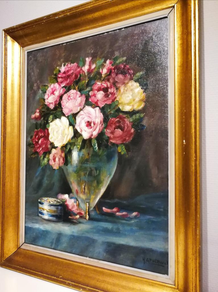 Huile sur panneau, Antiek en Kunst, Ophalen of Verzenden