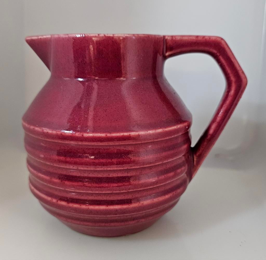 Oud kruikje faience Onnaing roos rood, Enlèvement ou Envoi