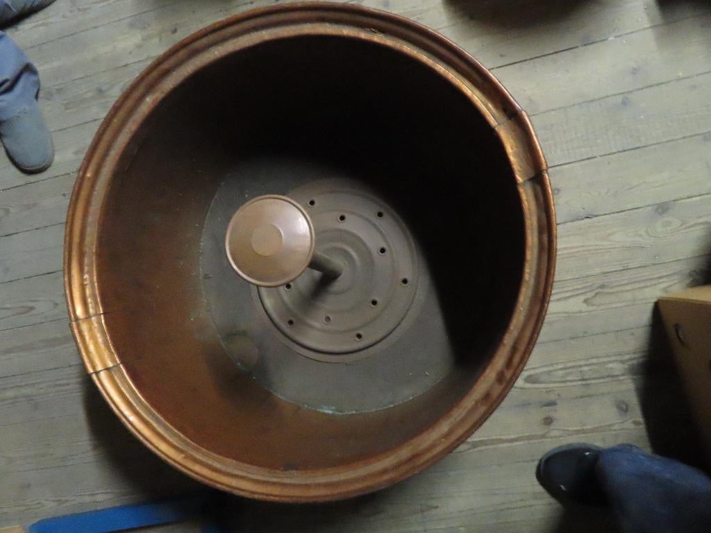 Grote koperen ketel, Antiek en Kunst, Ophalen, Koper