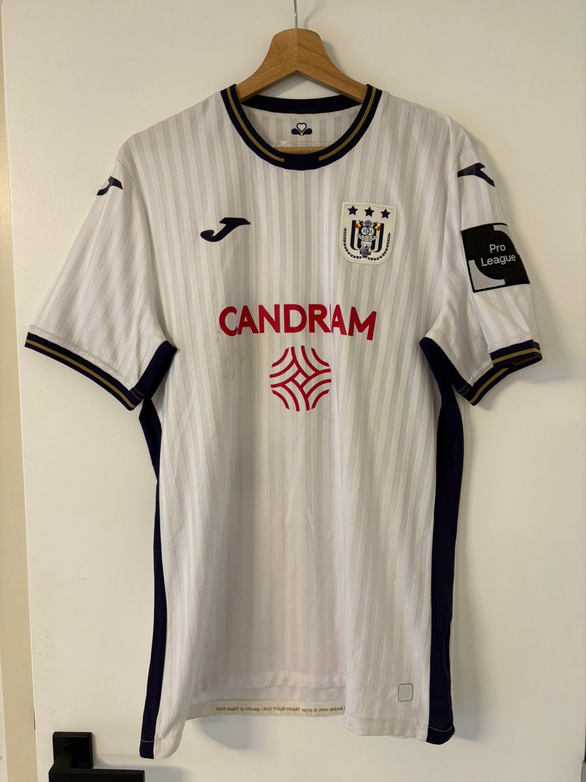 Matchworn shirt RSC Anderlecht (ruildeal mogelijk), Verzamelen, Ophalen of Verzenden, Zo goed als nieuw, Shirt