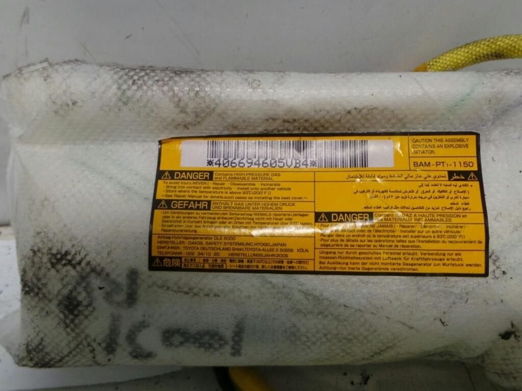 TOYOTA PRIUS AIRBAG RECHTS 2005, Ophalen of Verzenden, Gebruikt, Stiba lid