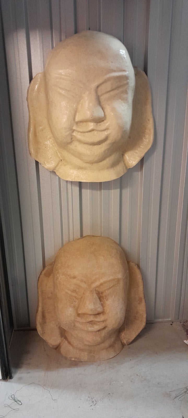 bouddha. piece, Composites, 77 cm, Beige, Enlèvement