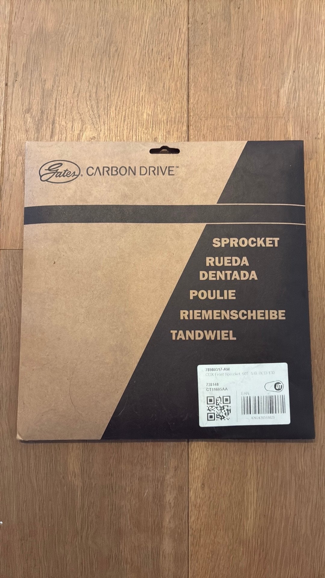 Gates carbon drive sprocket CDX BCD130, Vélos & Vélomoteurs, Vélos Pièces, Pédalier ou Pédales, Autres matériaux, Envoi, Neuf