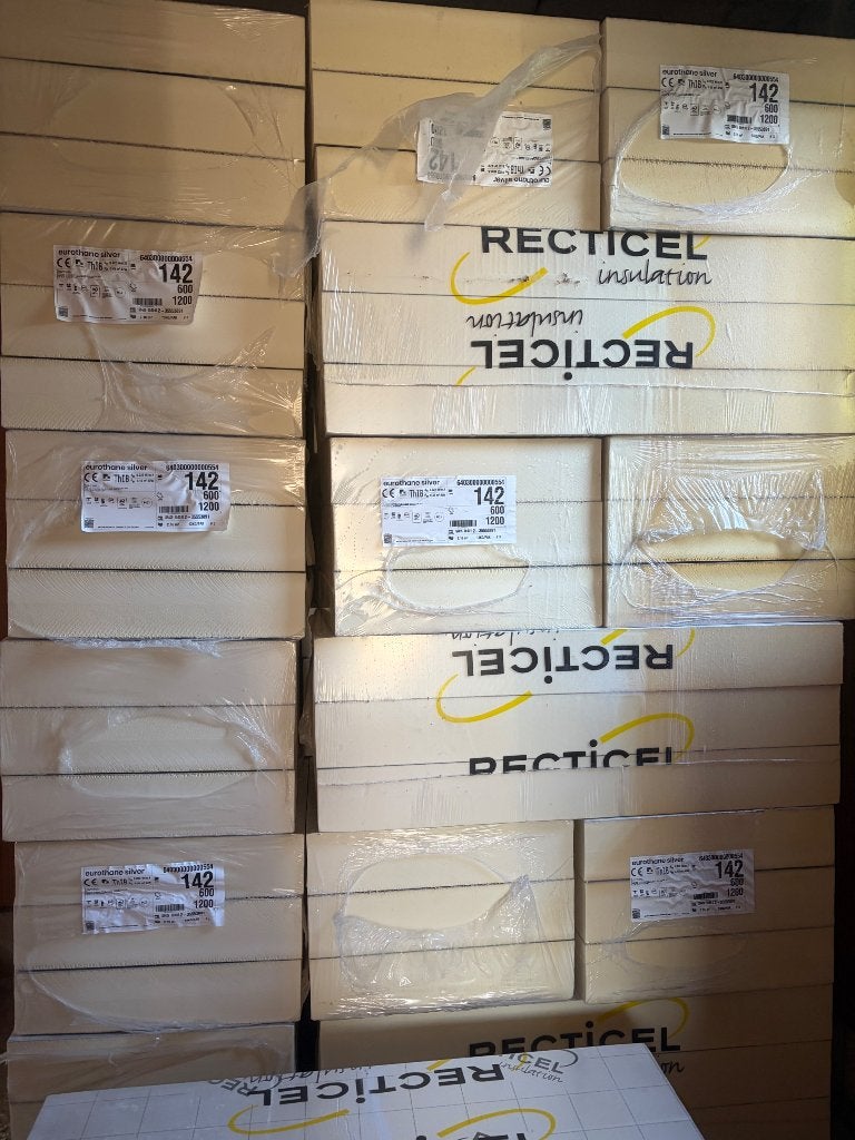 Recticel 14cm PIR-isolatie (€20/m2), Doe-het-zelf en Bouw, Isolatie en Afdichting, 12 cm of meer, Nieuw, Hardschuim (Pir), 15 m² of meer