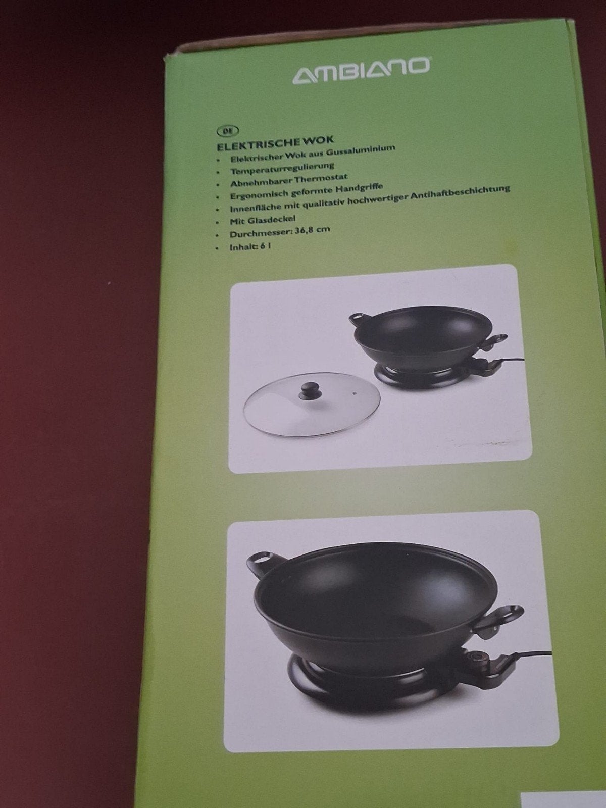 Appareil a wok, Enlèvement