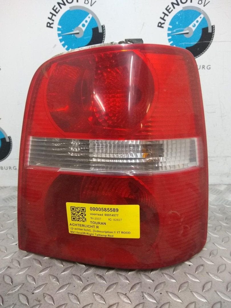 VOLKSWAGEN TOURAN 1.9 TDI Trendline ACHTERLICHT R 2006, Ophalen of Verzenden, Gebruikt, Stiba lid