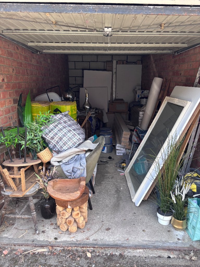 Garagebox leegmaken: bouwmaterialen en meubels, Doe-het-zelf en Bouw, Overige Doe-Het-Zelf en Bouw, Ophalen, Gebruikt