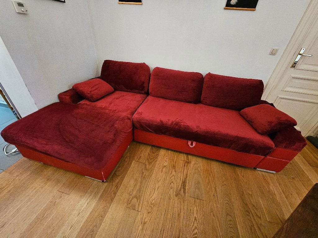 Canapé méridienne, Banc d'angle, Enlèvement, Utilisé, Synthétique