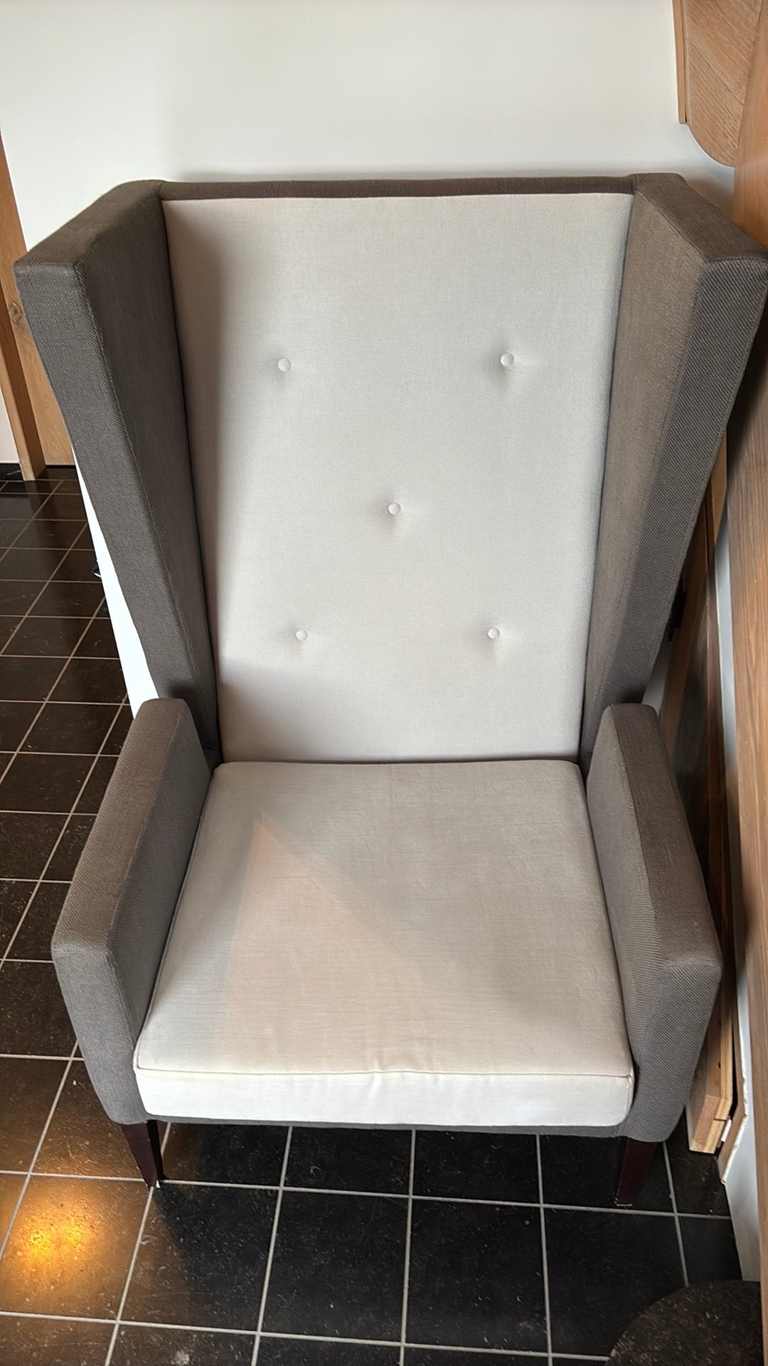 Fauteuil design luz interiors, Maison & Meubles, 75 à 100 cm, Enlèvement, Utilisé, 75 à 100 cm