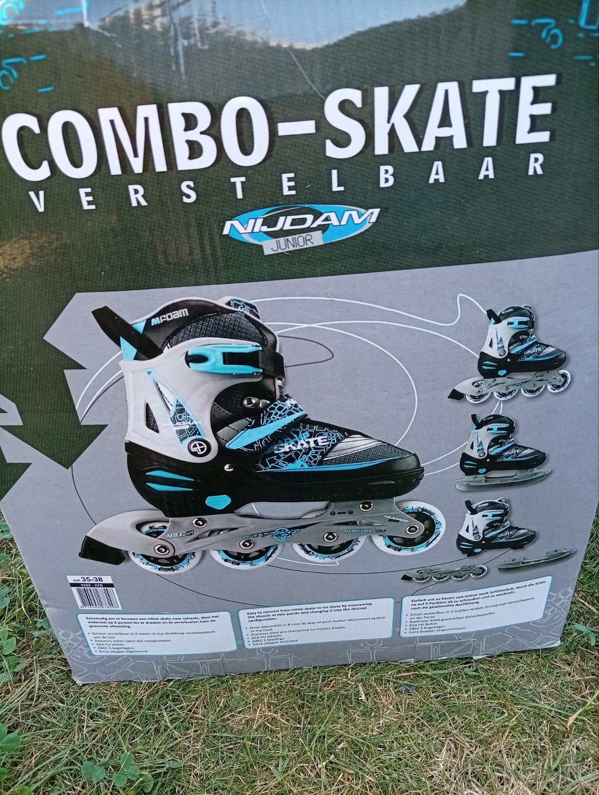 Nijdam combo-skate verstelbaar, Kinderen en Baby's, Speelgoed | Buiten | Rolschaatsen, Ophalen, Verstelbaar, Kinderen, Zo goed als nieuw