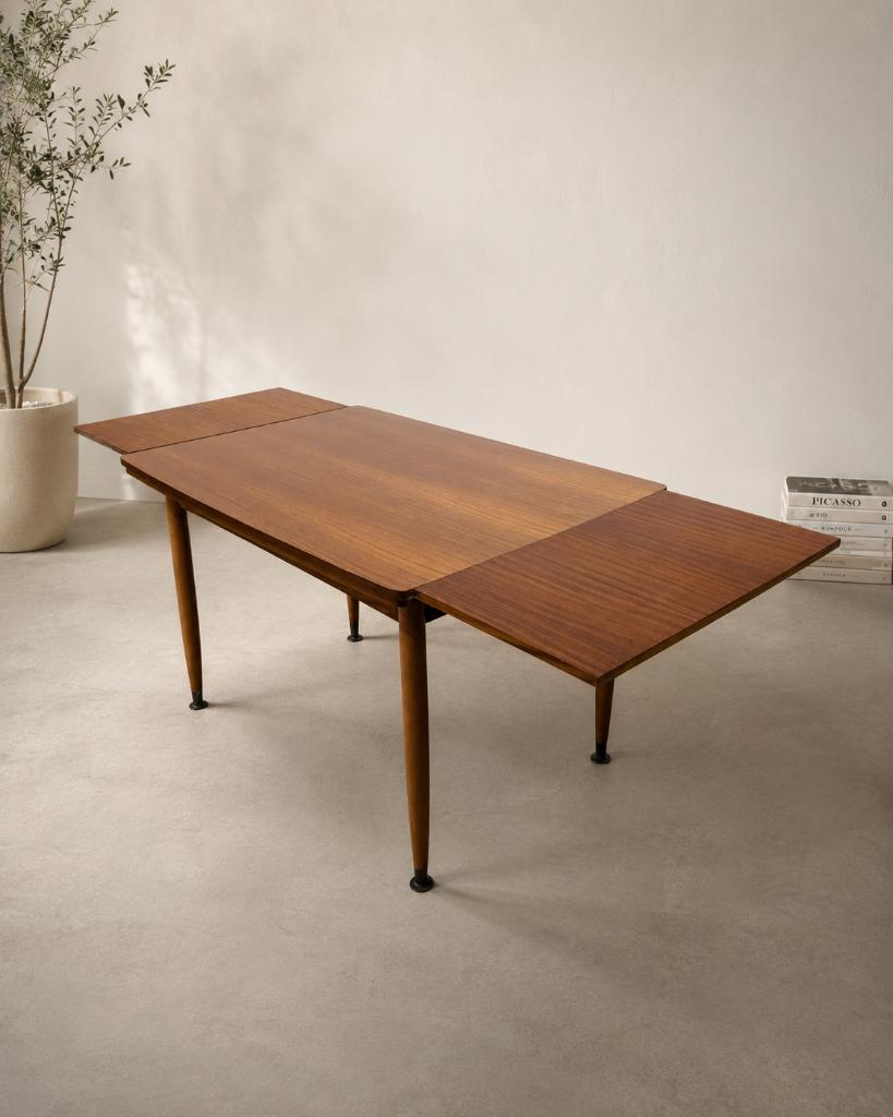Table à manger vintage extensible années 60, Maison & Meubles, Enlèvement