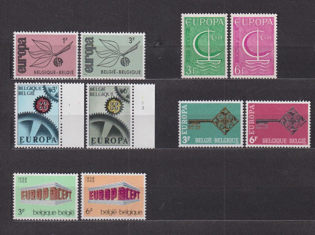België 1965-1969 Europa CEPT **, Postzegels en Munten, Postzegels | Europa | België, Verzenden, Europa, Postfris, Postfris