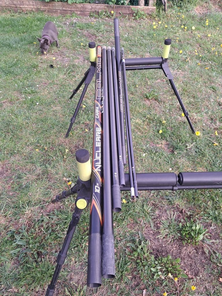 Colmic nuclear 10 m vaste hengel, Watersport en Boten, Ophalen, Gebruikt