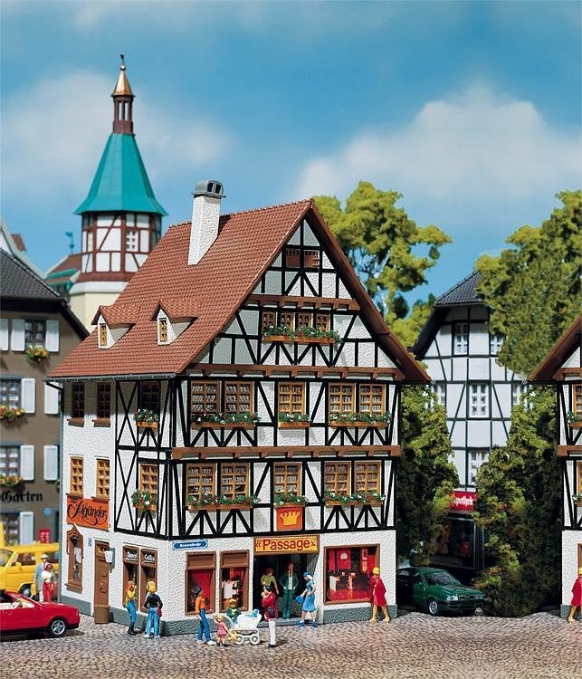 Faller: Stadshuis met passage NIEUW, Hobby & Loisirs créatifs, Trains miniatures | HO, Neuf, Autres marques, Enlèvement ou Envoi