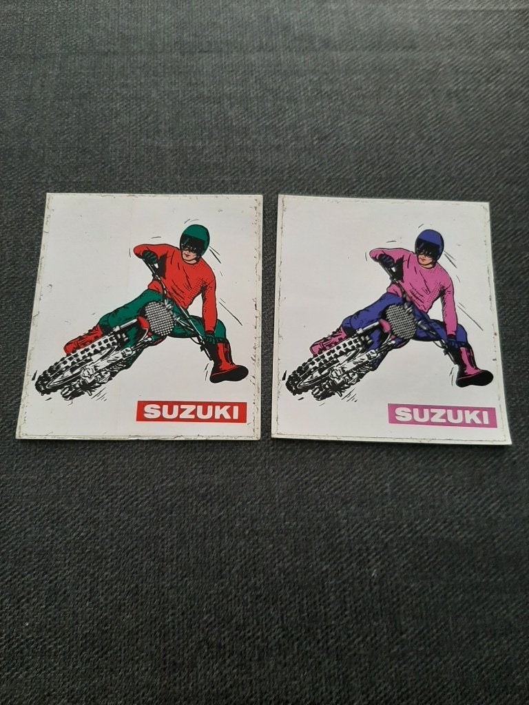 2 stickers motorcross Suzuki, Verzamelen, Ophalen, Zo goed als nieuw, Auto of Motor