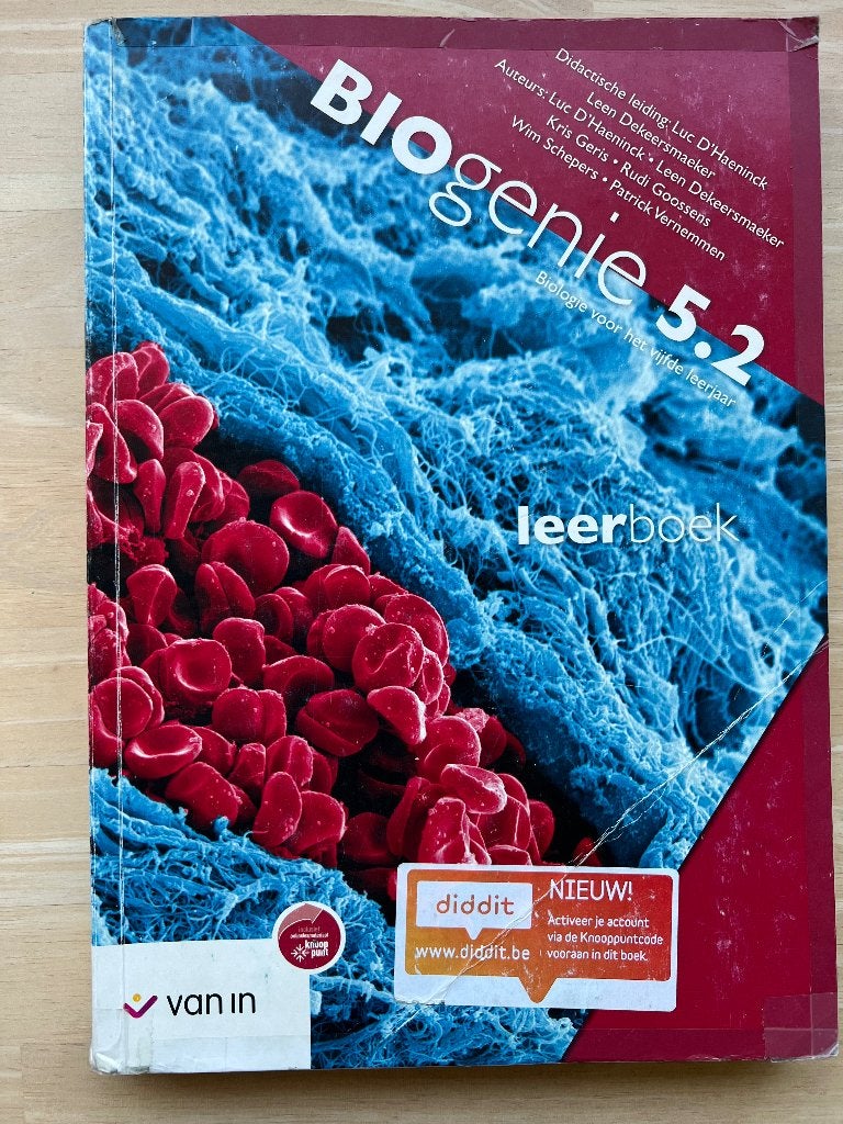 Biogenie 5.2 leerboek, Ophalen, Gelezen, ASO, Biologie