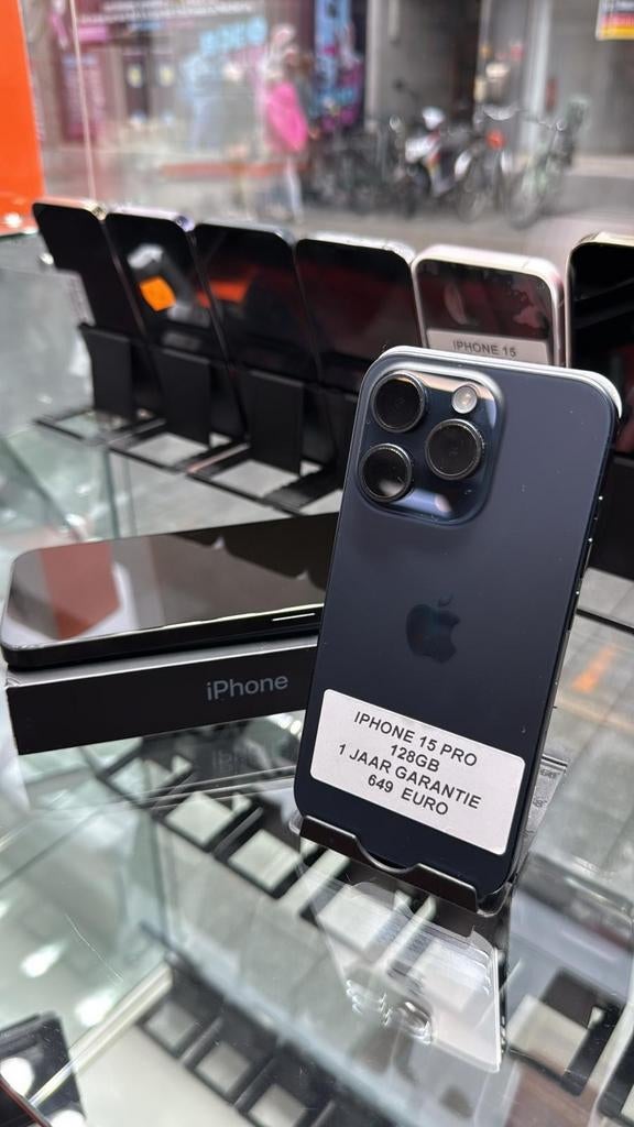 IPHONE 15 PRO 128 GO, Télécoms, Téléphonie mobile | Housses, Coques & Façades | Apple iPhone, Enlèvement ou Envoi, IPhone 15
