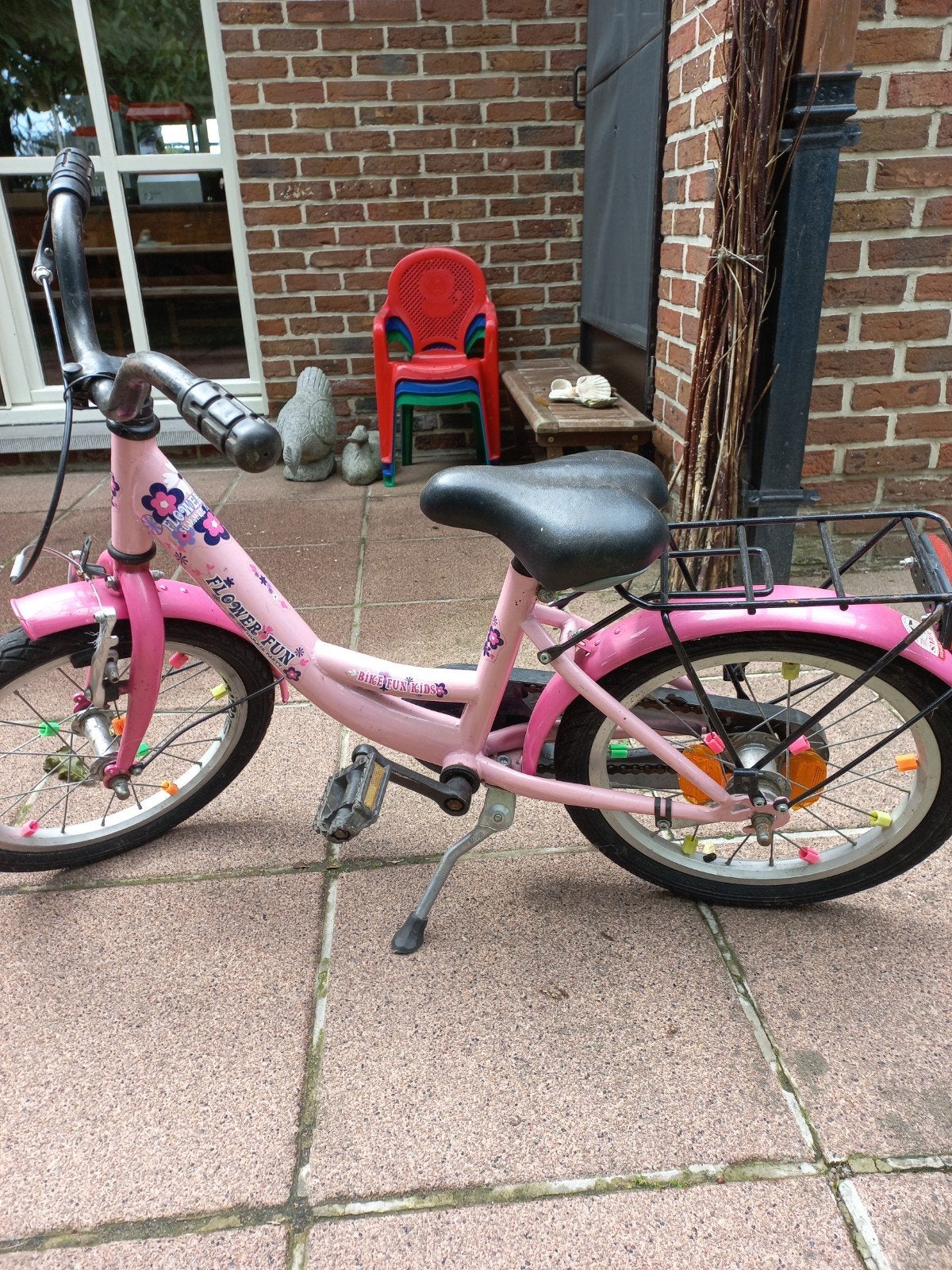 meisjesfiets kind, Ophalen, 18 inch