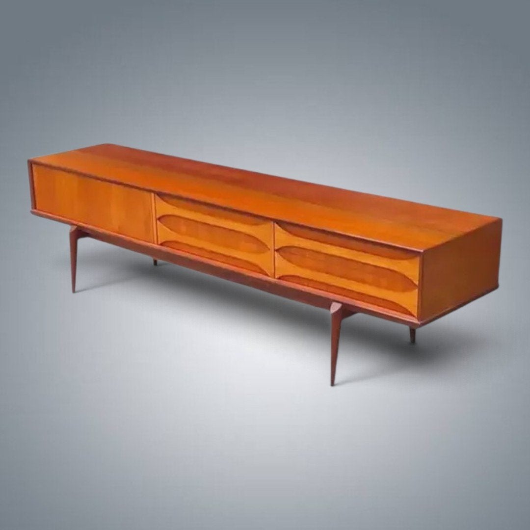 Sideboard Vintage Lowboard Oswald Vermaercke V-form 1960's, Ophalen