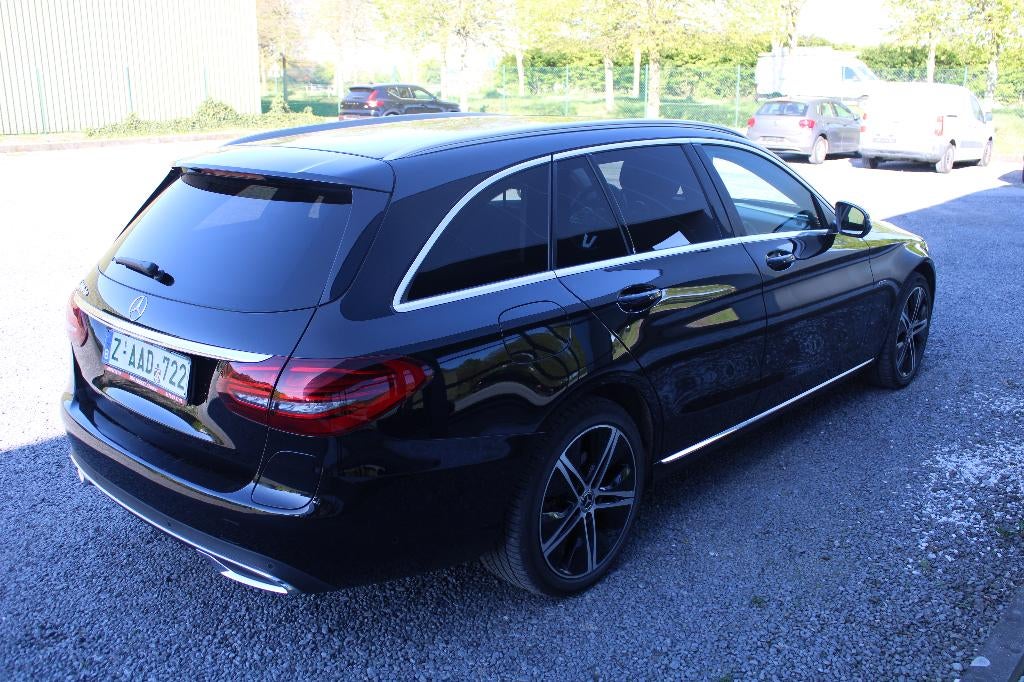 Mercedes C 300de *PHEV HYBRID* *6D-FCM* WIDE GPS CAMERA CRU, Auto's, Automaat, Leder en Stof, Zwart, Break