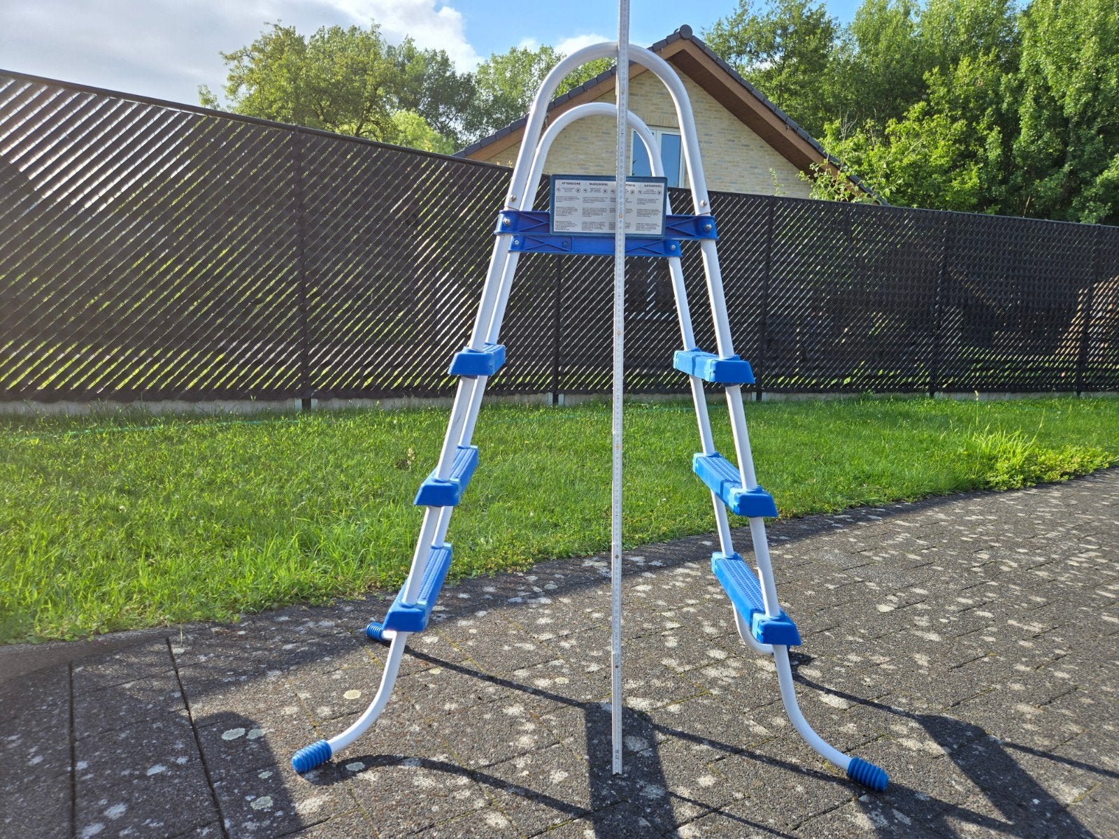 Zwembad ladder, Ophalen, Ladder