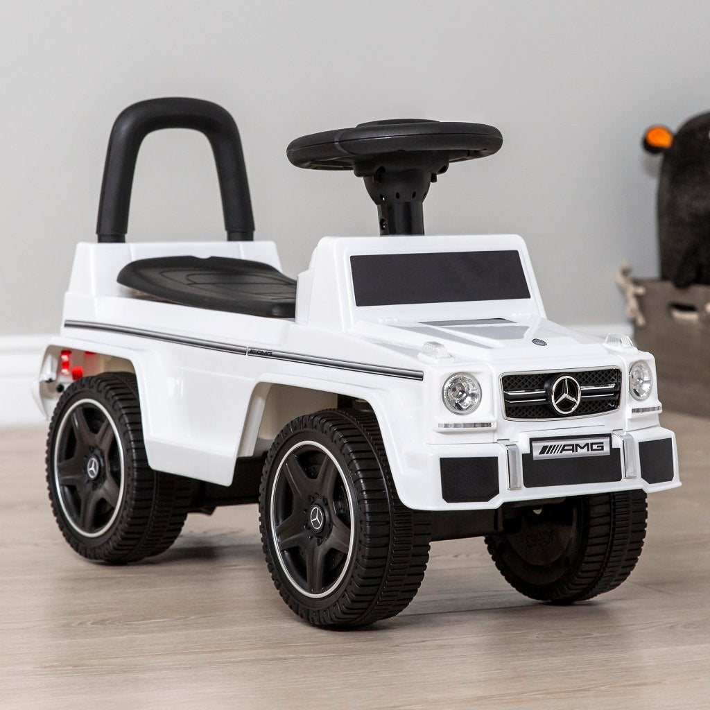 Mercedes G63 AMG loopauto Wit met USB en AUX input NIEUW, Ophalen of Verzenden, Nieuw, Met geluid